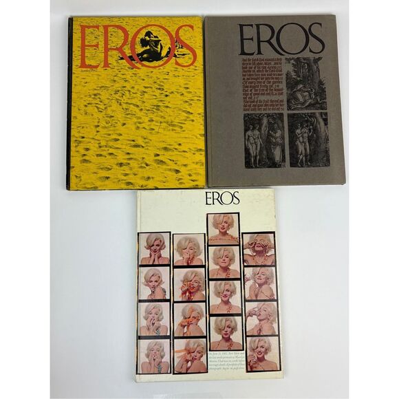Vtg 1962 Eros Collection Vol One Numbers 2-4 Ralph Ginzburg Marilyn Monroe HC X